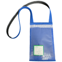 25-012 BLUE FOAM, CLEAR FRONT TELEMETRY POUCH